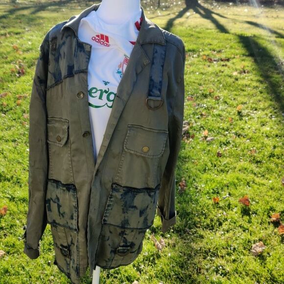 True Religion camo militant green jacket size m - Picture 1 of 7